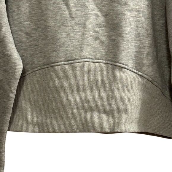 Unbranded Women's M Gray Half Zip Pullover Sweatshirt Kangaroo Pocket - Picture 10 of 13